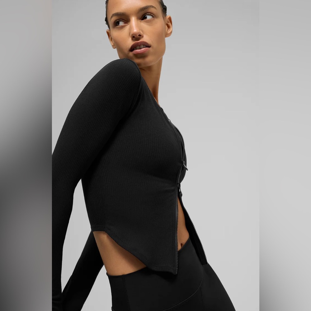 Alo Ribbed Stardust Jacket